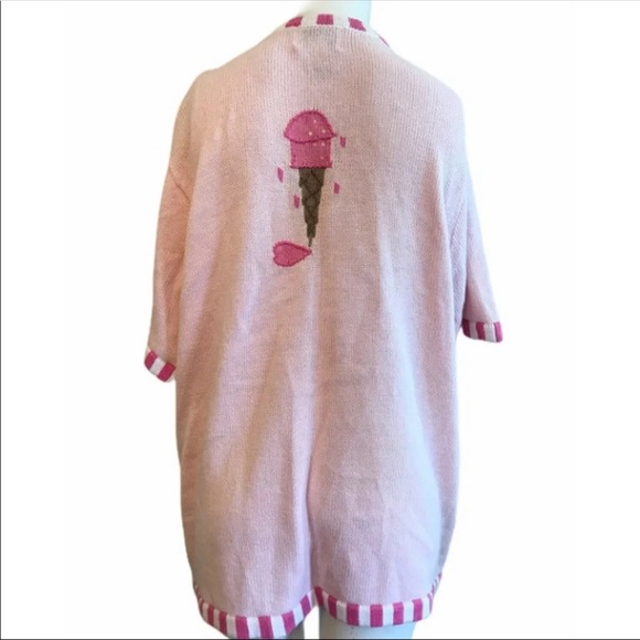 Quacker Factory 1X tunic length sweater EUC - Picture 7 of 7